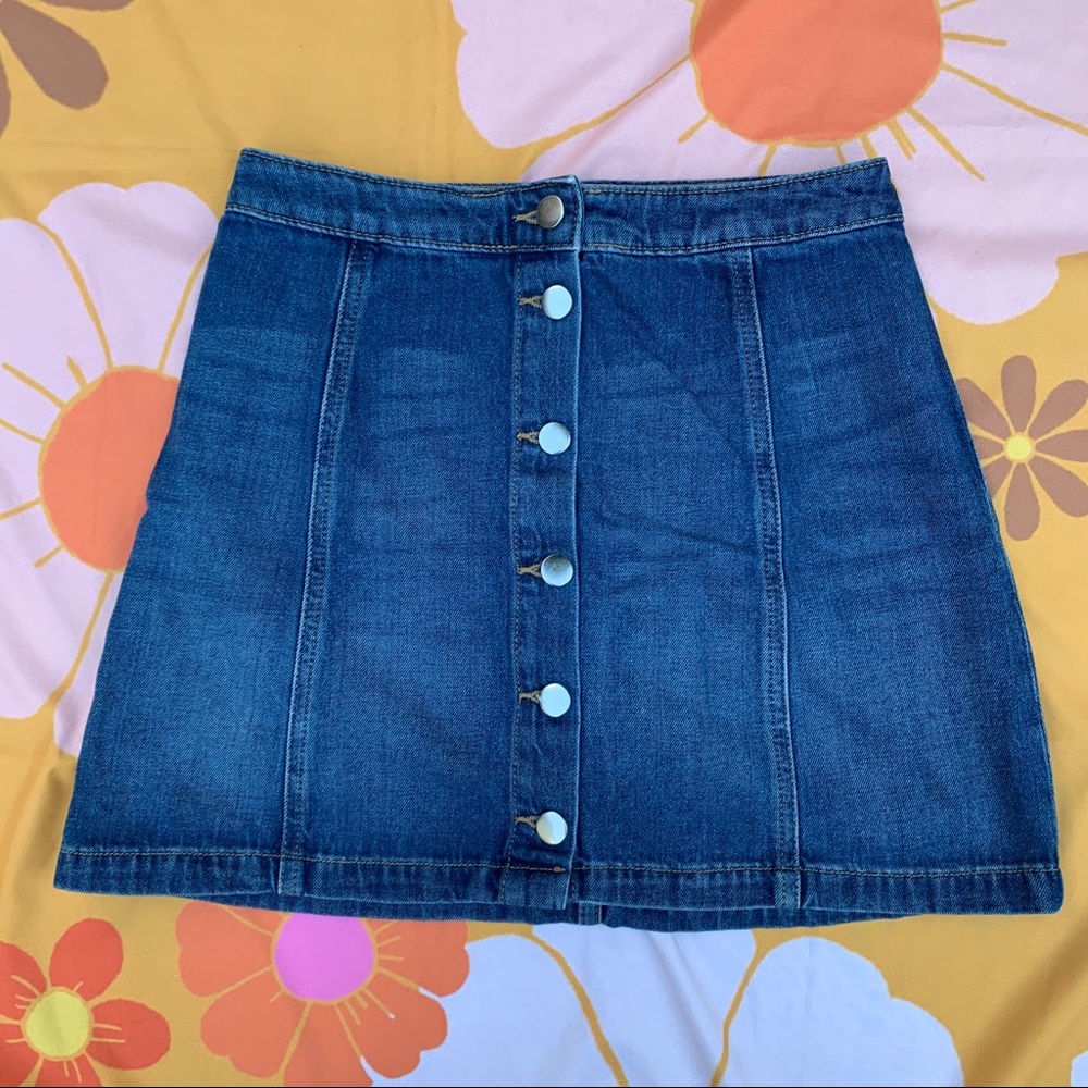 ❌SOLD❌H&M Button Up Denim Skirt